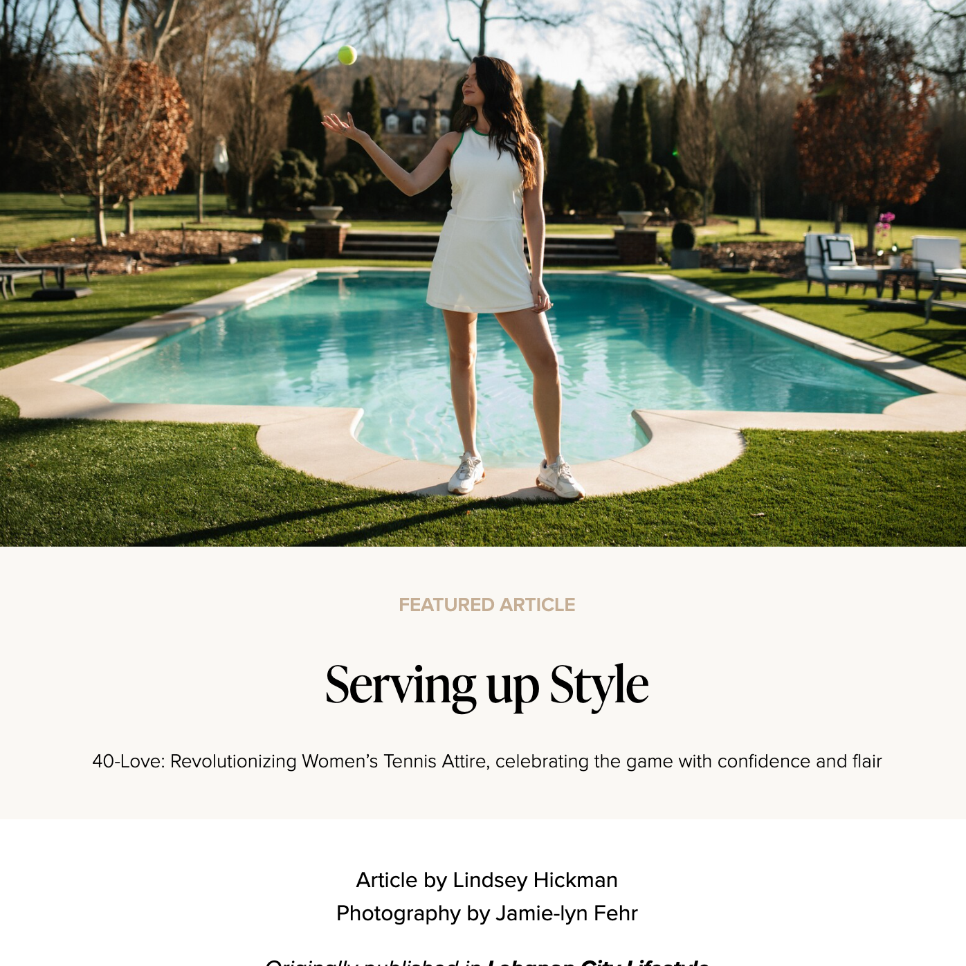 Serving Up Style