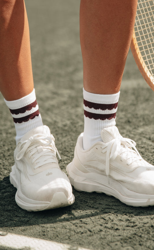 40-Love's Double POM Crew Socks