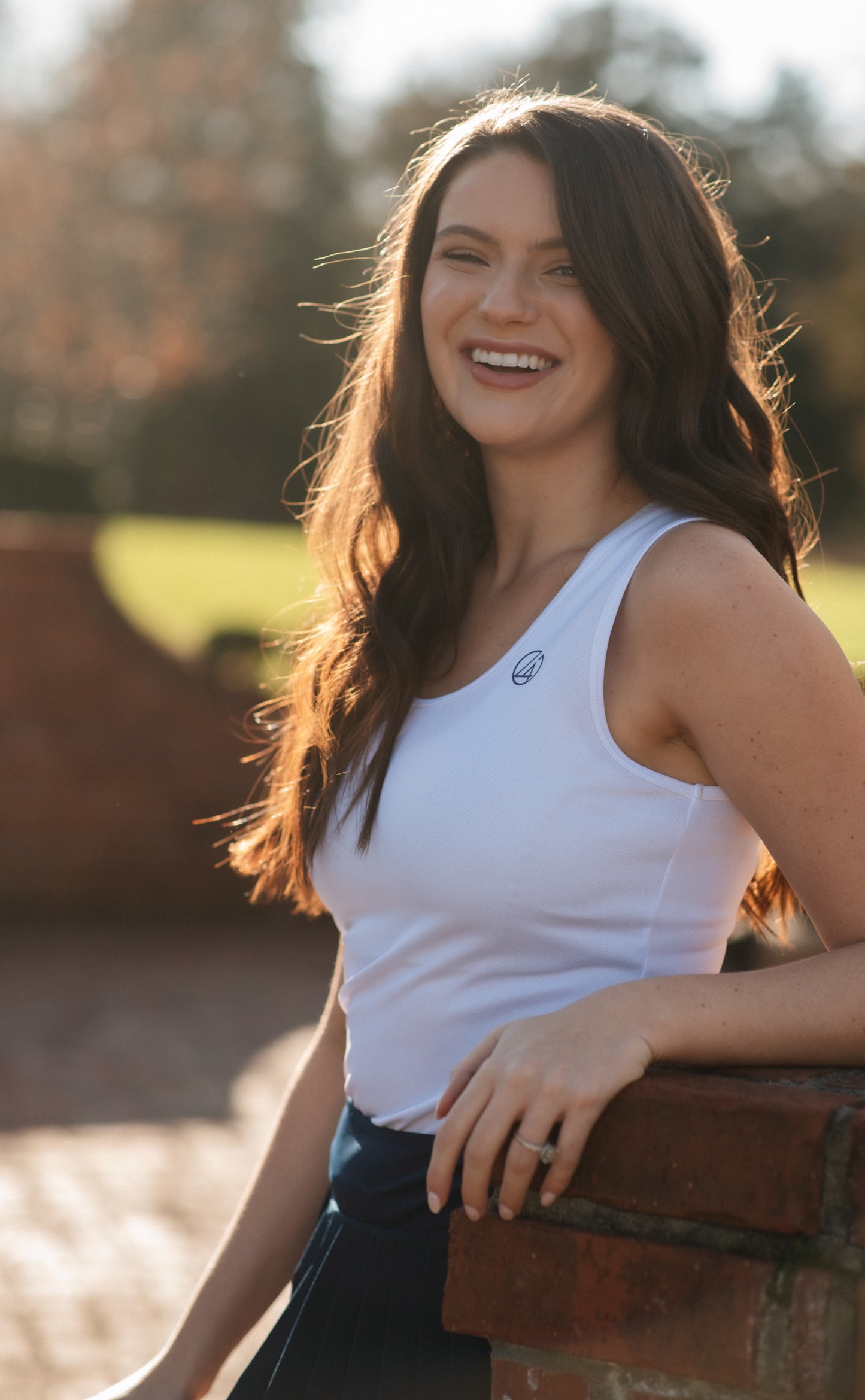 Courtside Tank - White