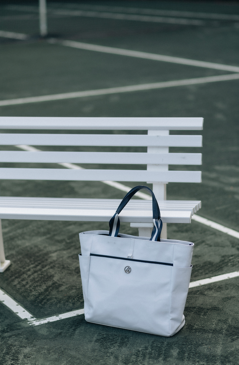Timeless Tennis Tote + Racquet Cover - White