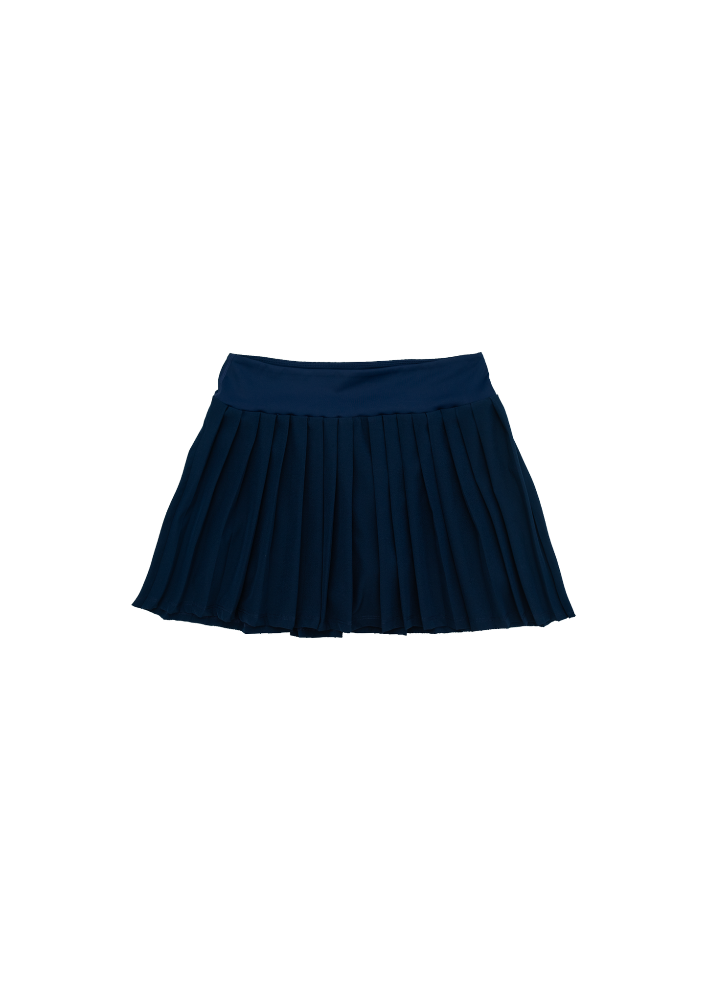 Pleated Court Skirt - Navy